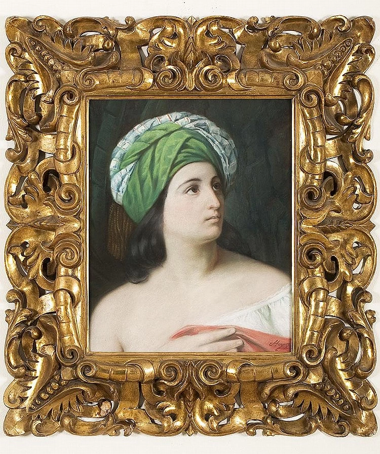 Ritratto di dama con turbante verde